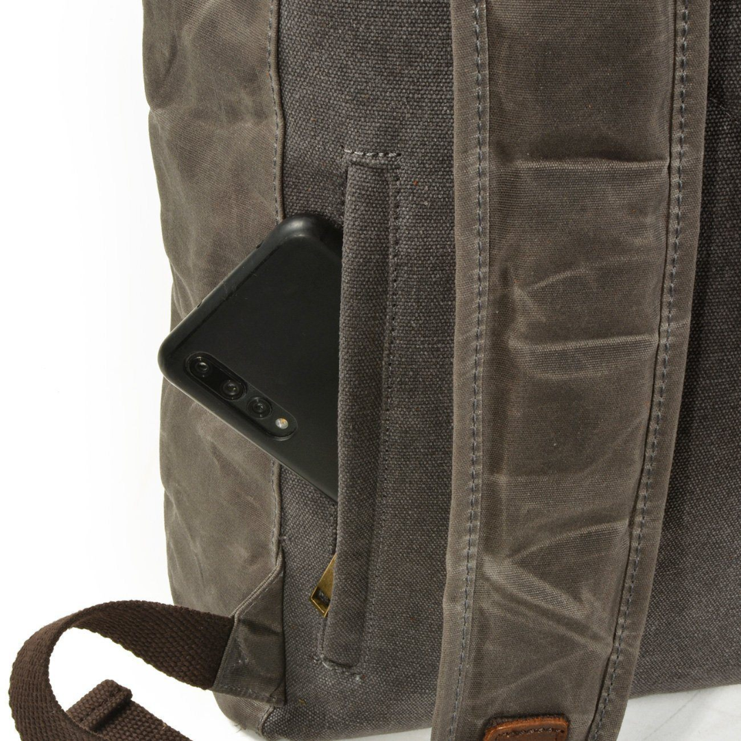 Barron | Waxed Rucksack Canvas Roll-Top Backpack
