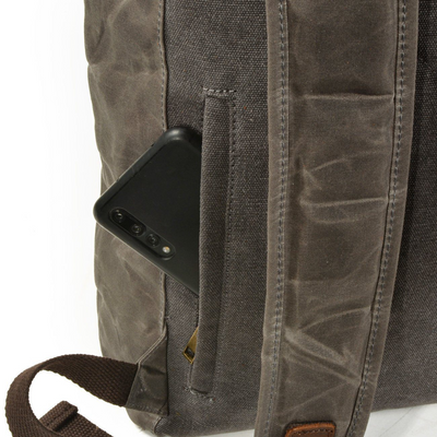 Barron | Waxed Rucksack Canvas Roll-Top Backpack