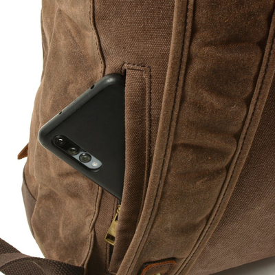 Barron | Waxed Rucksack Canvas Roll-Top Backpack