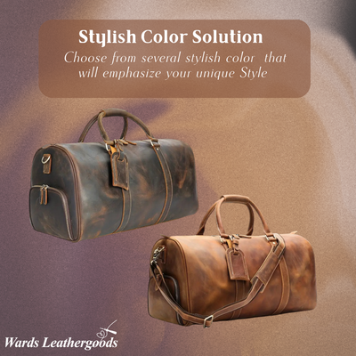 Arden | Classic Leather Duffel Tote