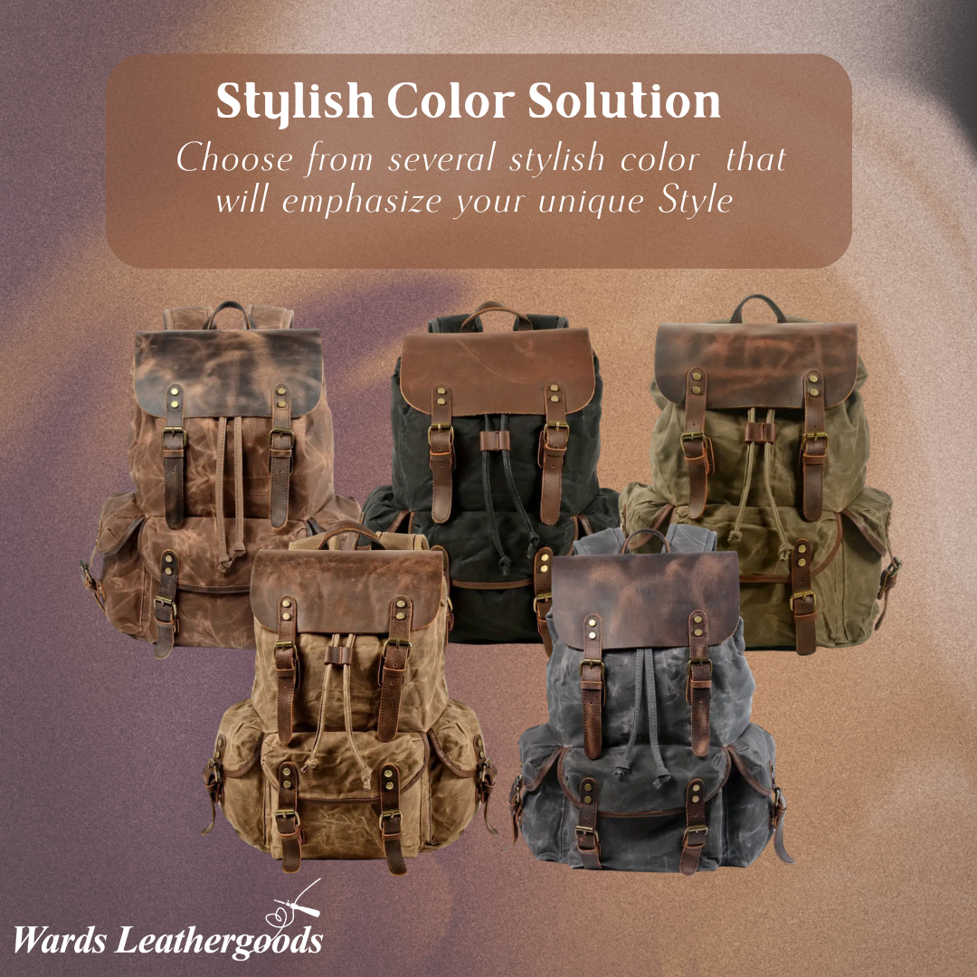 Crosby | Waterproof Retro Canvas Laptop Backpack