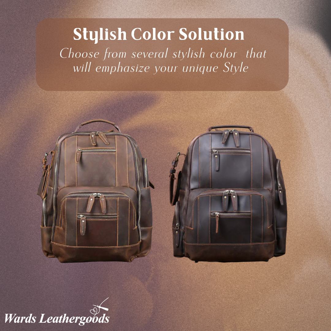 Sterling | Vintage Leather Multi‑Layer Backpack (BUY 1 GET 1 FREE)