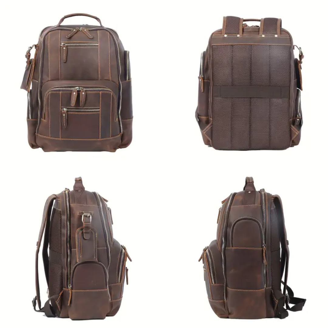 Sterling | Vintage Leather Multi‑Layer Backpack (BUY 1 GET 1 FREE)