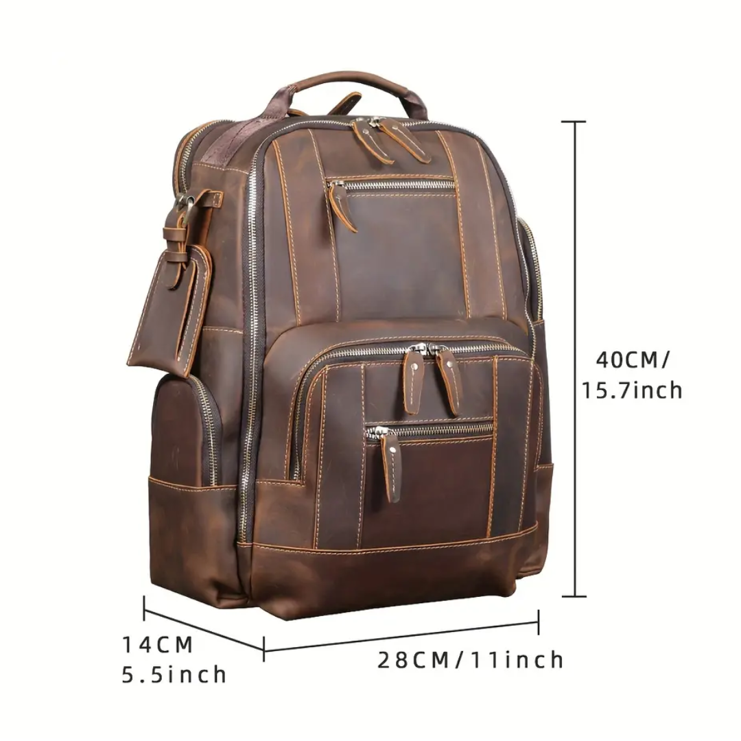 Sterling | Vintage Leather Multi‑Layer Backpack (BUY 1 GET 1 FREE)