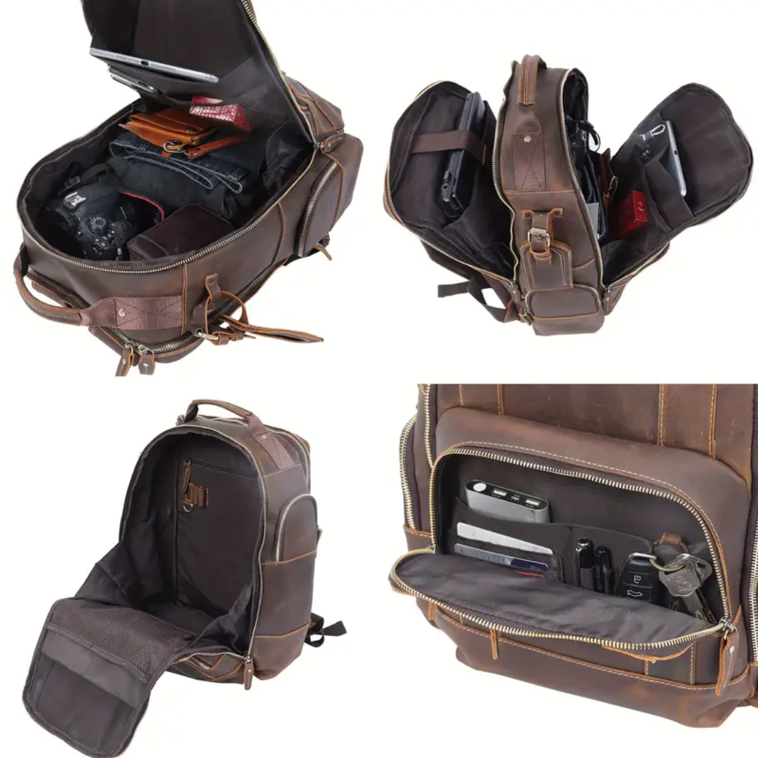 Sterling | Vintage Leather Multi‑Layer Backpack (BUY 1 GET 1 FREE)