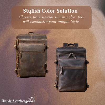 Hawthorne | Vintage Leather Laptop Satchel & Travel Backpack