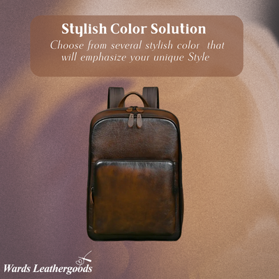 Bennett | Full-Grain Leather “Professor” Laptop Backpack