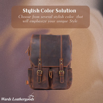 Biefeld | Vintage-Style Leather Rucksack for Everyday Use