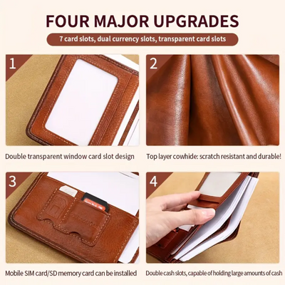 Ben | Slim RFID Leather Wallet for Men (BUY 1 GET 1 FREE)