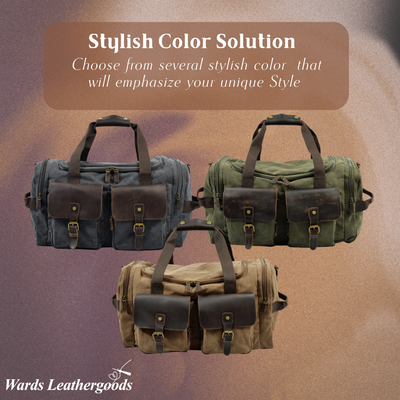 Harlan | Vintage Canvas Weekend Duffle Bag