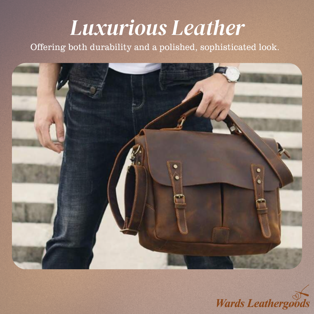 Clinton | Retro Leather Messenger Bag (BUY 1 GET 1 FREE)