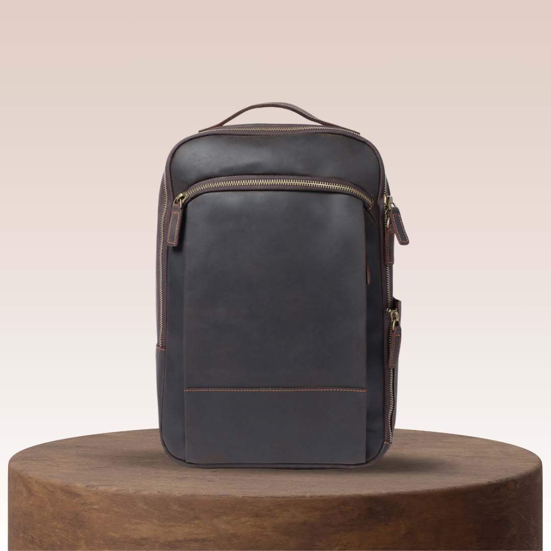 Archer | Leather Laptop Rucksack