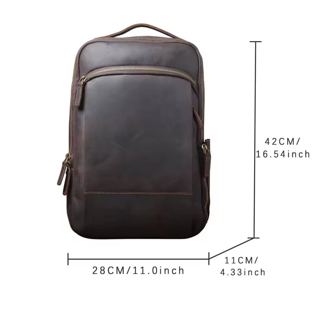 Archer | Leather Laptop Rucksack