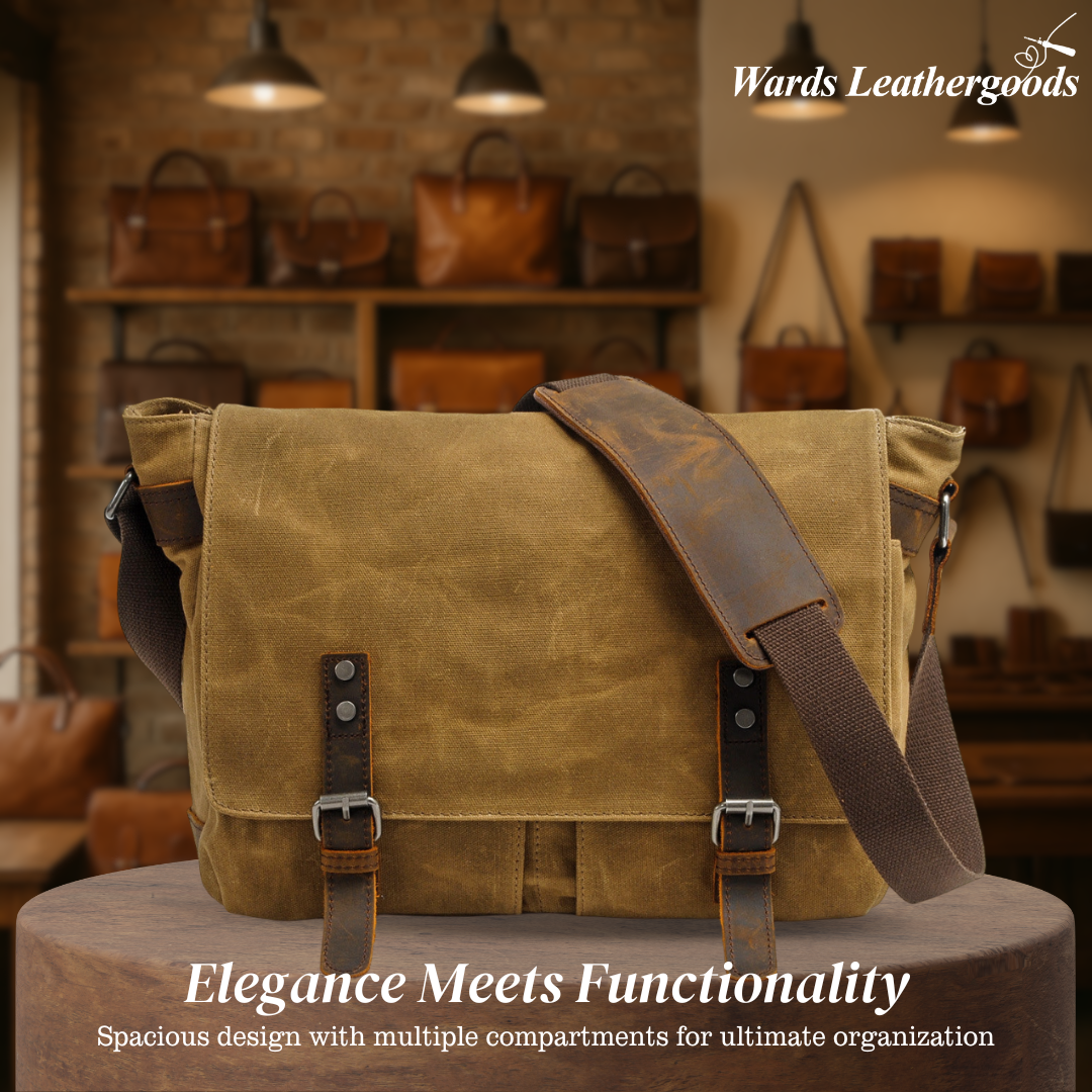 Drake | Waxed Accent Leather | Shoulder Bag