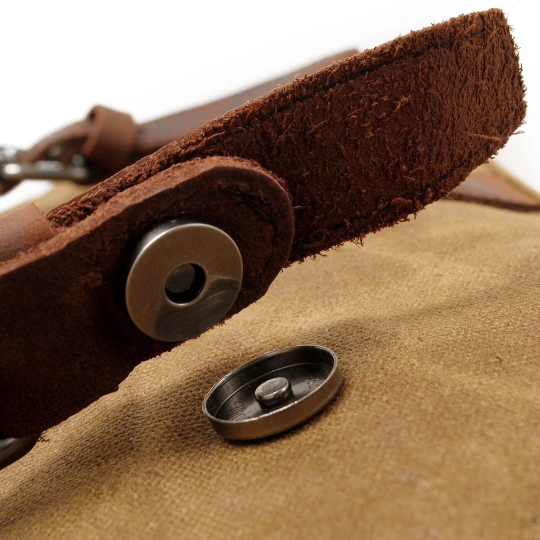 Edward | Vintage Canvas with Leather Flap | Messenger Bag
