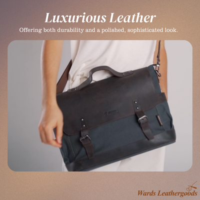 Edward | Vintage Canvas with Leather Flap | Messenger Bag