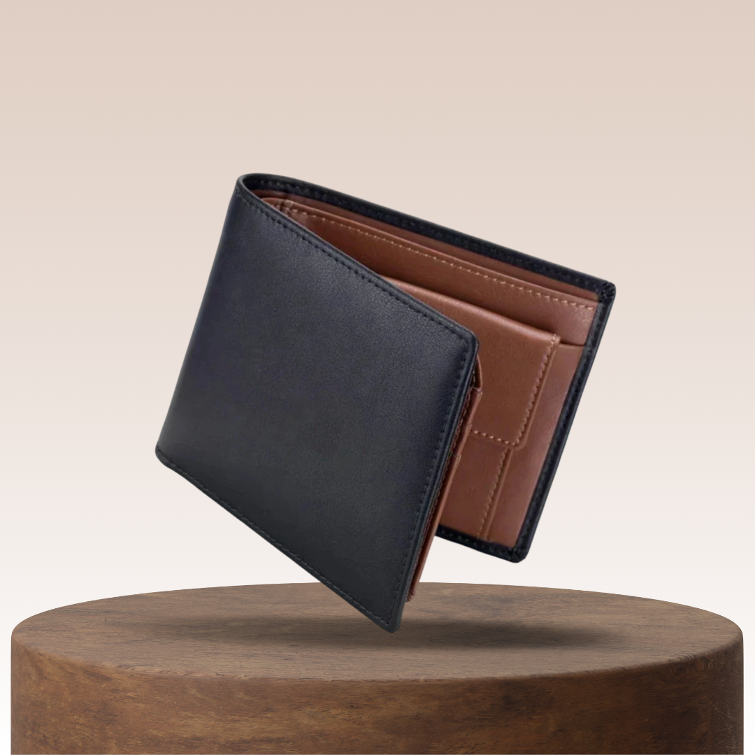 Sebastian | Two-Tone Leather Bifold | Wallet (BUY 1 GET 1 FREE)