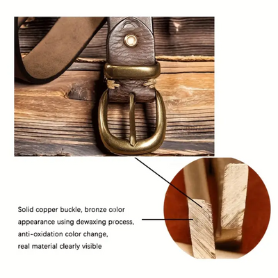 Luca | Retro Belt with Gold Buckle (BUY 1 GET 1 FREE)