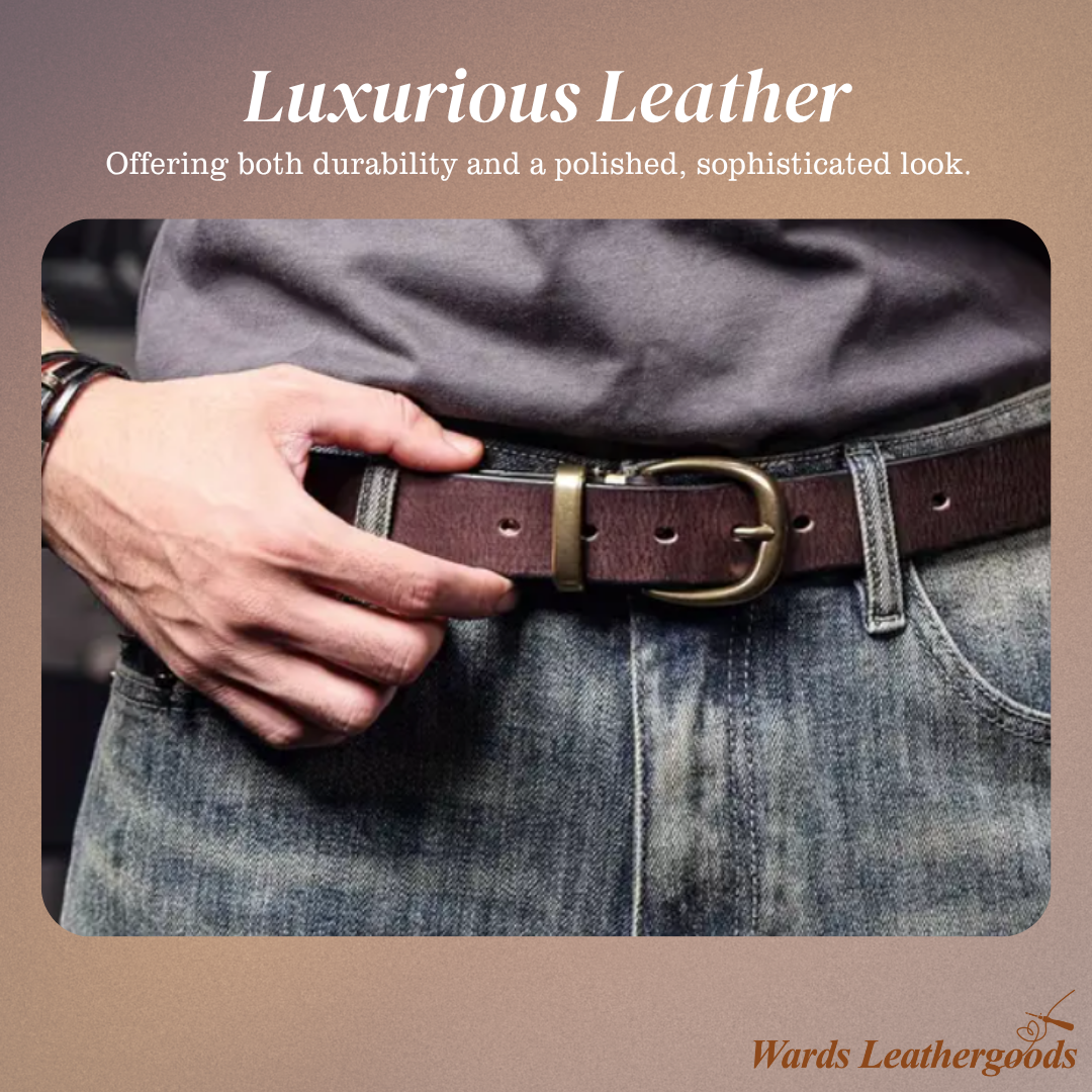 Luca | Retro Belt with Gold Buckle (BUY 1 GET 1 FREE)
