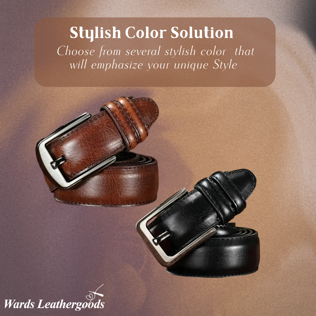 Logan  Belt with Classic Buckle (BUY 1 GET 1 FREE)