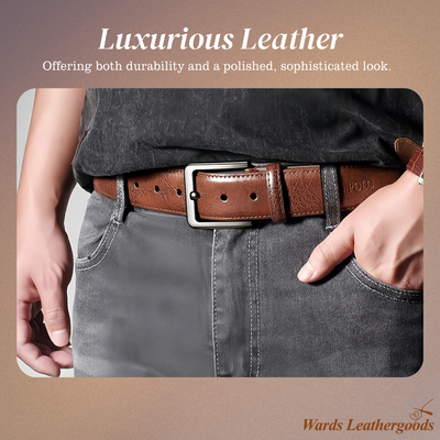 Logan  Belt with Classic Buckle (BUY 1 GET 1 FREE)