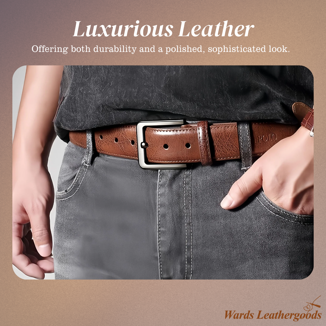 Logan  Belt with Classic Buckle (BUY 1 GET 1 FREE)
