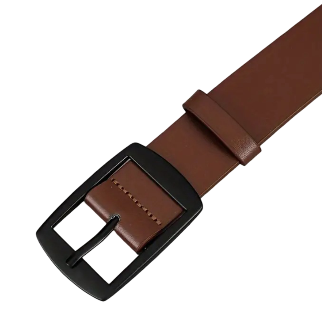 Milan | Everyday Belt with Square Alloy Buckle