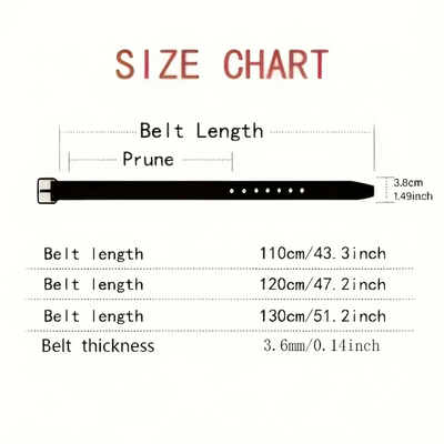 Milan | Everyday Belt with Square Alloy Buckle (BUY 1 GET 1 FREE)