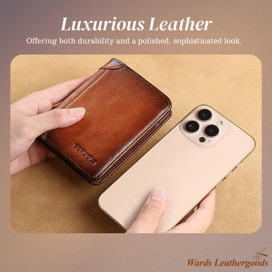 Sterlingfold | Genuine Leather Trifold Wallet for Men (BUY 1 GET 1 FREE)