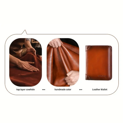 Sterlingfold | Genuine Leather Trifold Wallet for Men (BUY 1 GET 1 FREE)