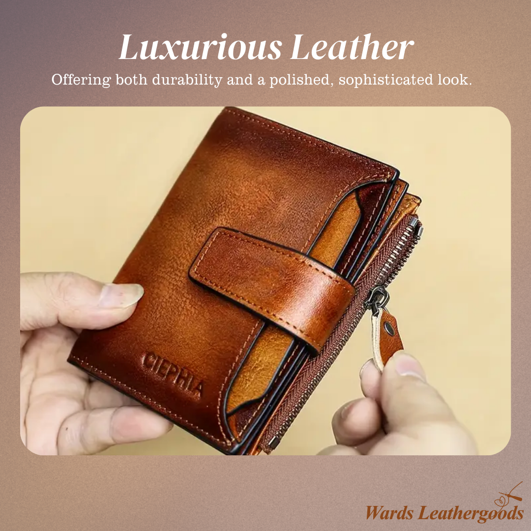 Callum | Vintage Leather RFID Duo-fold Wallet (BUY 1 GET 1 FREE)