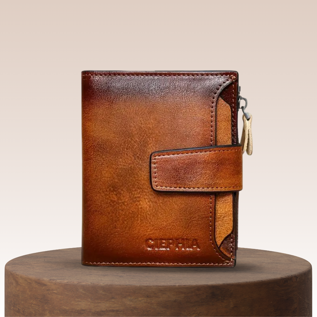 Callum | Vintage Leather RFID Duo-fold Wallet (BUY 1 GET 1 FREE)
