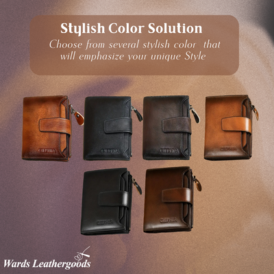 Callum | Vintage Leather RFID Duo-fold Wallet (BUY 1 GET 1 FREE)