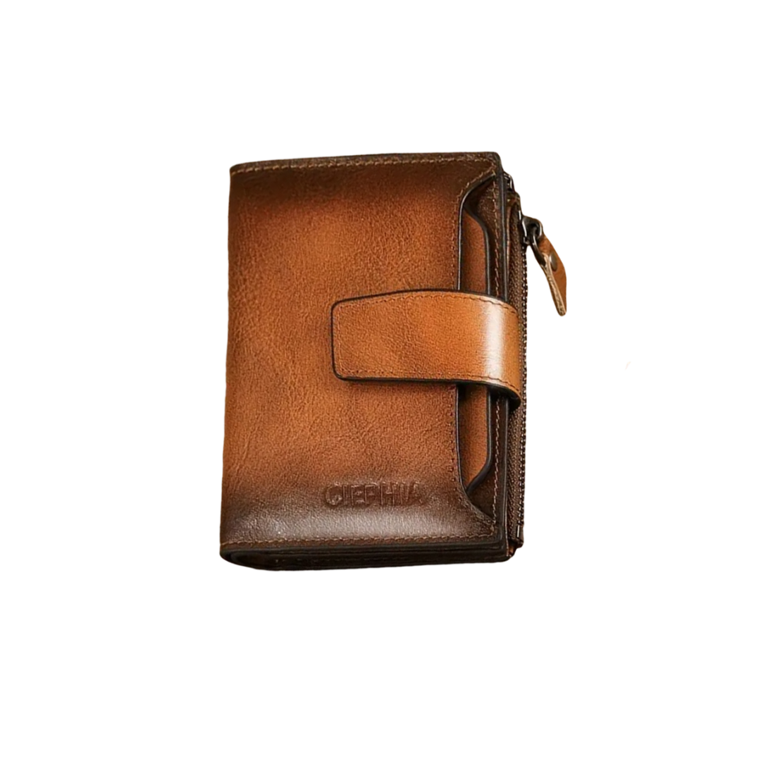 Callum | Vintage Leather RFID Duo-fold Wallet (BUY 1 GET 1 FREE)