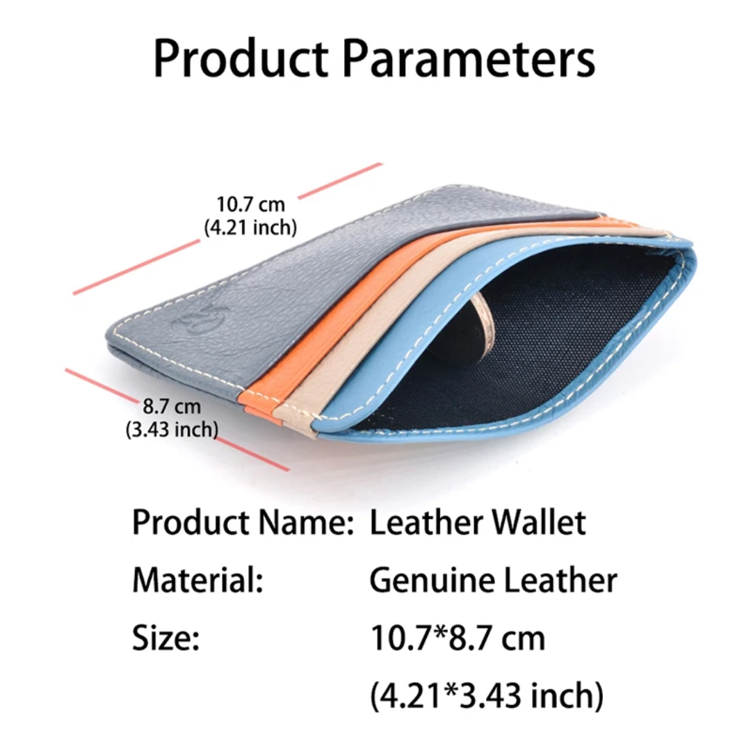 Grayson | Genuine Leather Slim Card Wallet (BUY 1 GET 1 FREE)