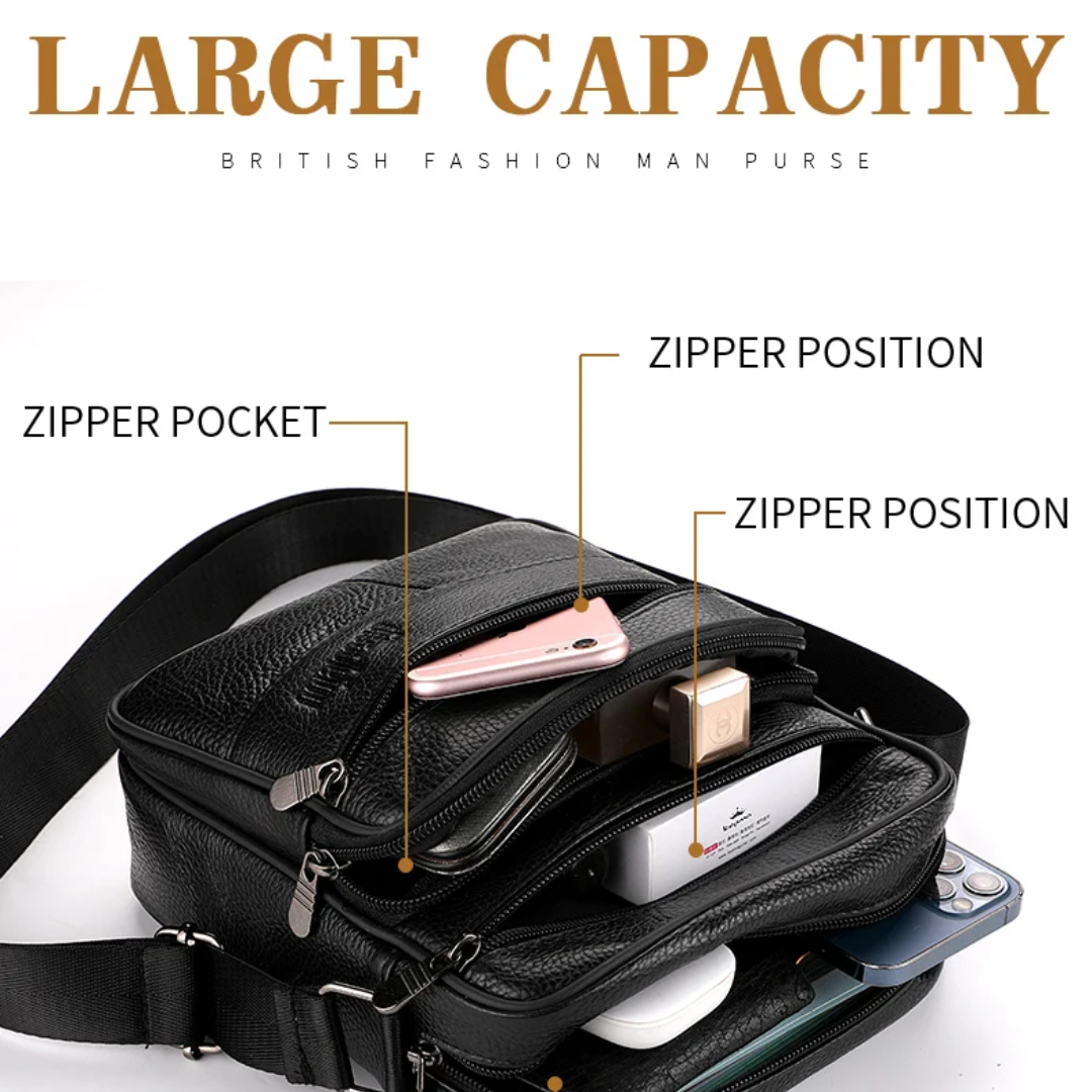 Arlo | Leather Multifunctional Shoulder Bag for Men (BUY 1 GET 1 FREE)