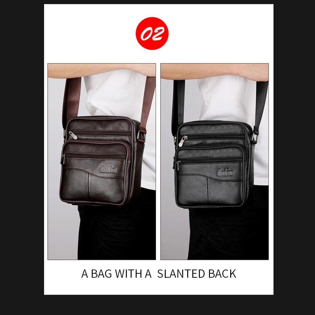 Arlo | Leather Multifunctional Shoulder Bag for Men