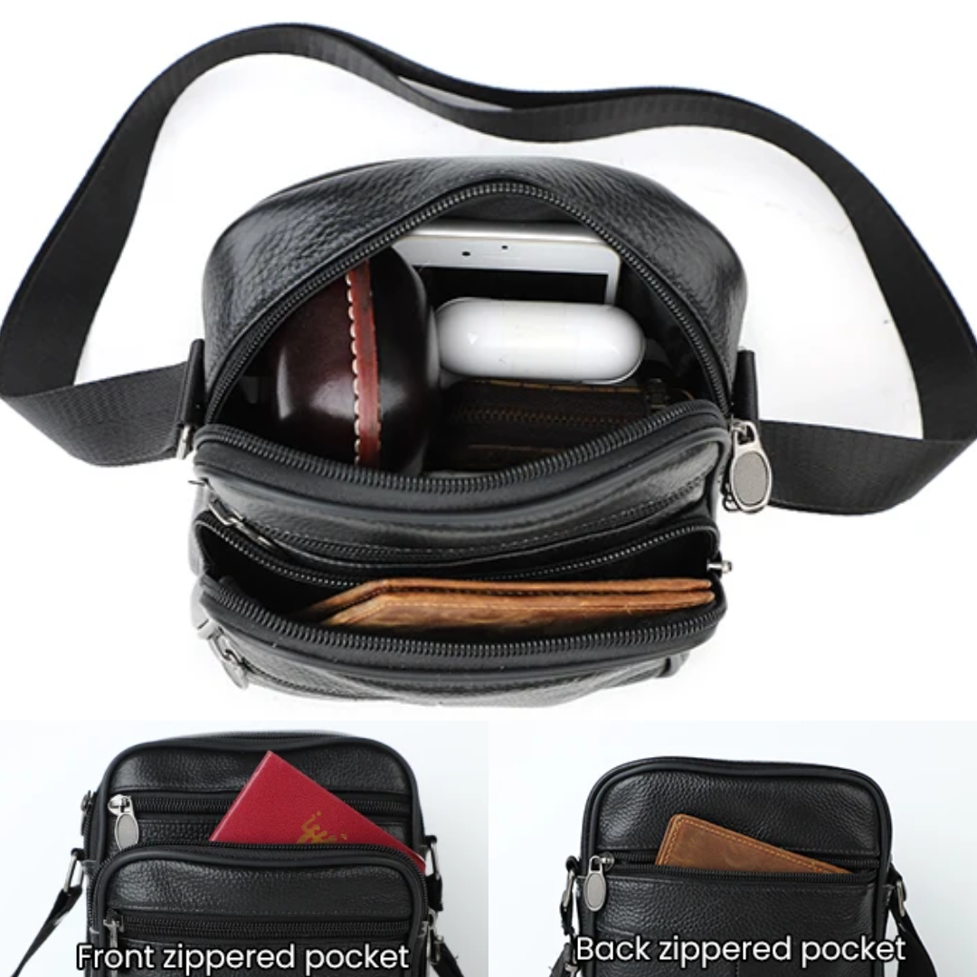 Griffin | Leather Business Crossbody Bag for Men