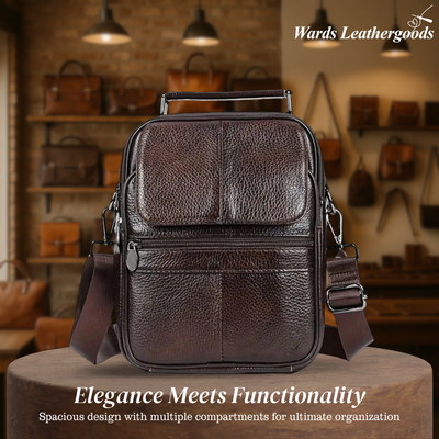 Jasper | Leather Courier Shoulder Bag for Men (BUY 1 GET 1 FREE)