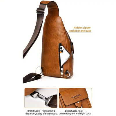 Silas | Vintage Crossbody Bag for Men