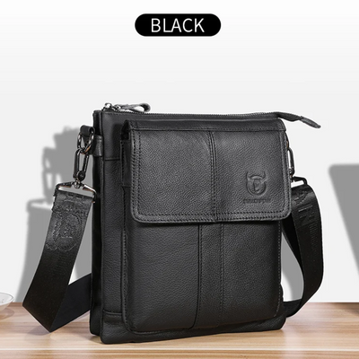 Colton | Slim Leather Crossbody with Flap Pocket Design