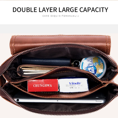 Colton | Slim Leather Crossbody with Flap Pocket Design (BUY 1 GET 1 FREE)