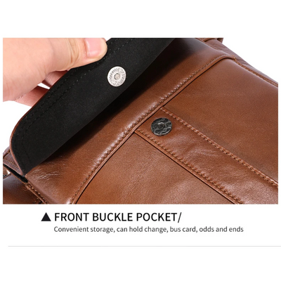 Colton | Slim Leather Crossbody with Flap Pocket Design (BUY 1 GET 1 FREE)