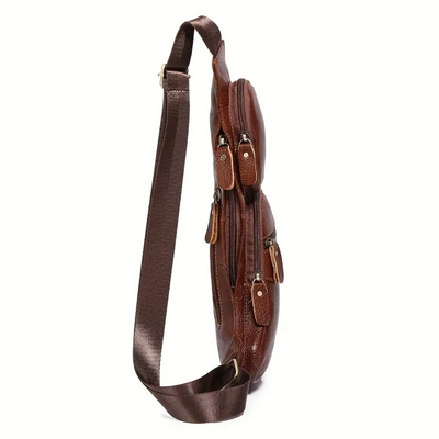 Malric | Hands-Free Lightweight Leather Sling Bag