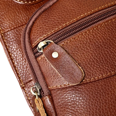 Malric | Hands-Free Lightweight Leather Sling Bag